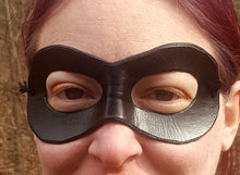 Load image into Gallery viewer, Domino Mask - Round Edged Molded Leather Mask