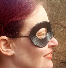 Load image into Gallery viewer, Domino Mask - Round Edged Molded Leather Mask