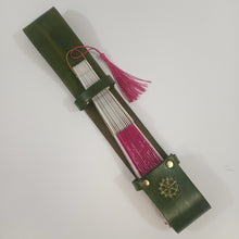 Load image into Gallery viewer, Leather Fan Holder - Renaissance or Steampunk Costume Accessory

