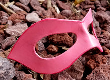 Load image into Gallery viewer, Pointed Domino Mask - Pointed Edge Molded Leather Mask in Multiple Colors
