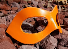 Load image into Gallery viewer, Pointed Domino Mask - Pointed Edge Molded Leather Mask in Multiple Colors
