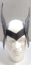 Load image into Gallery viewer, Leather Valkyrie Crown - Tooled Leather Winged Headdress
