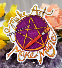 Load image into Gallery viewer, Make Art Make Magic Vinyl Sticker
