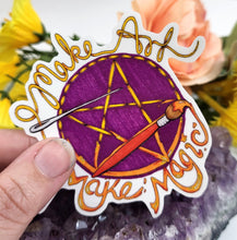 Load image into Gallery viewer, Make Art Make Magic Vinyl Sticker
