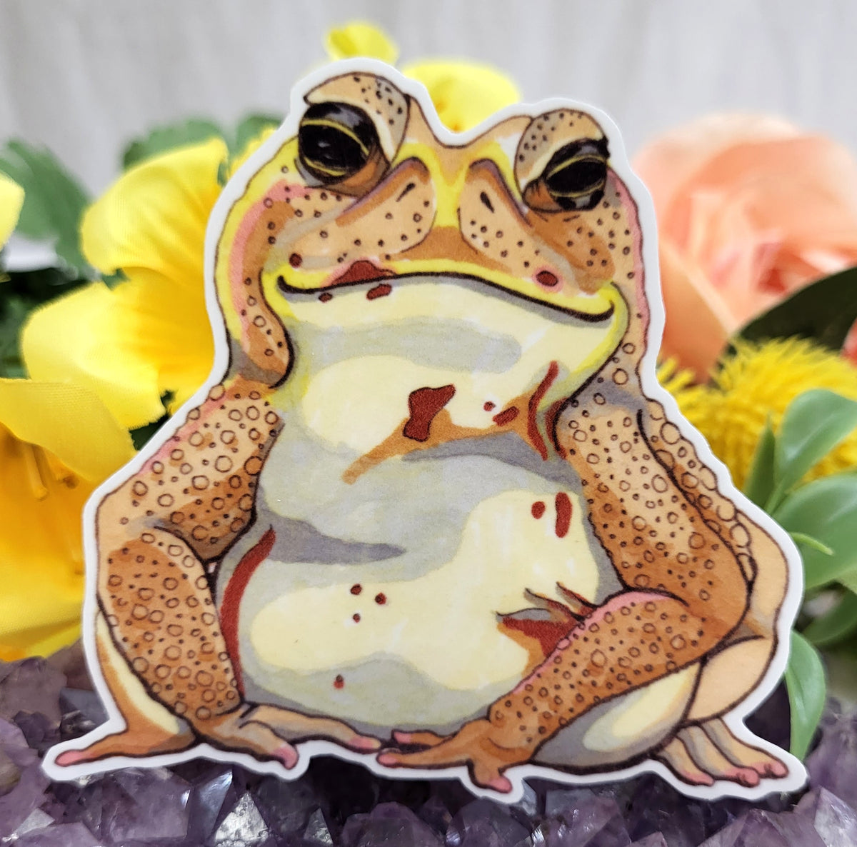 Toad Crying Sticker Cane Toad Sticker – Wyrd Armouries