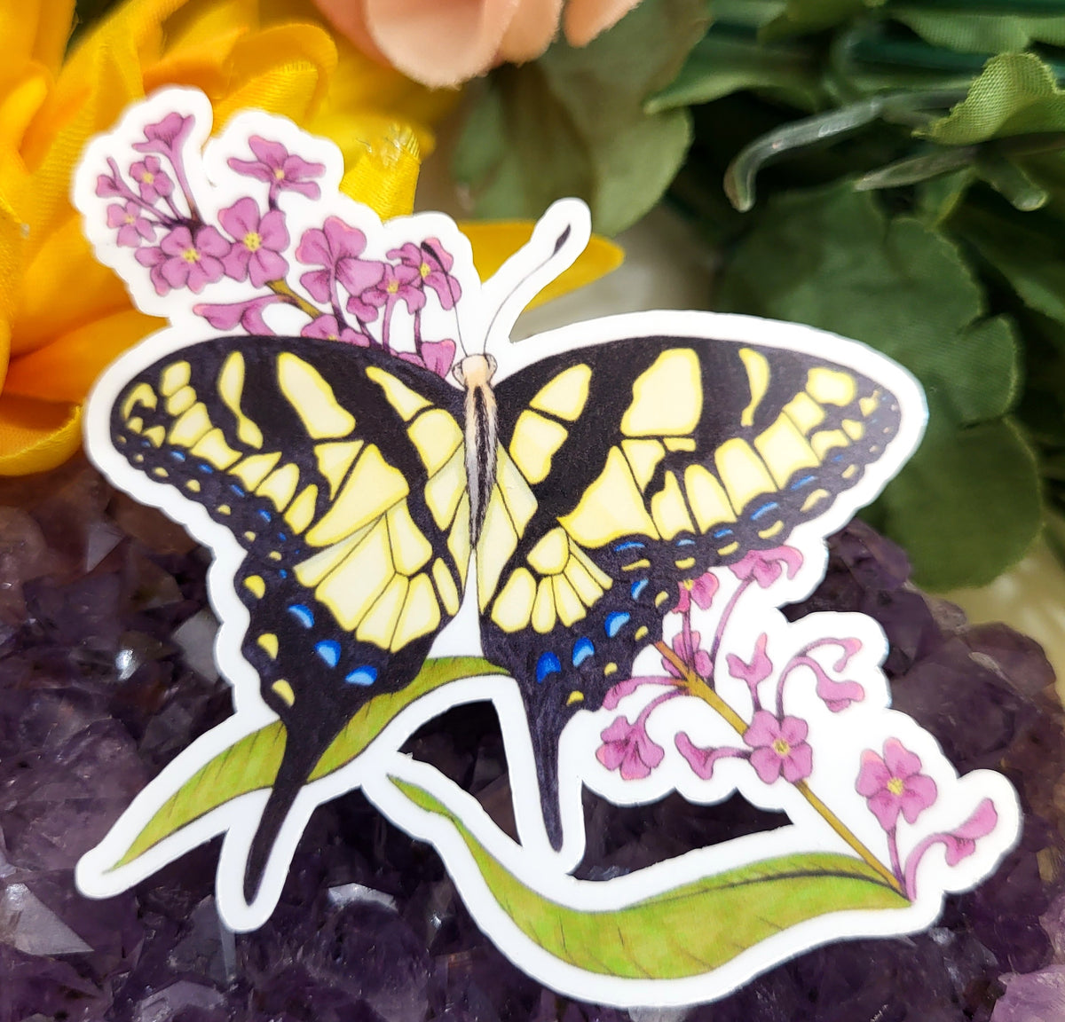 Yellow Swallowtail Vinyl Sticker – Wyrd Armouries