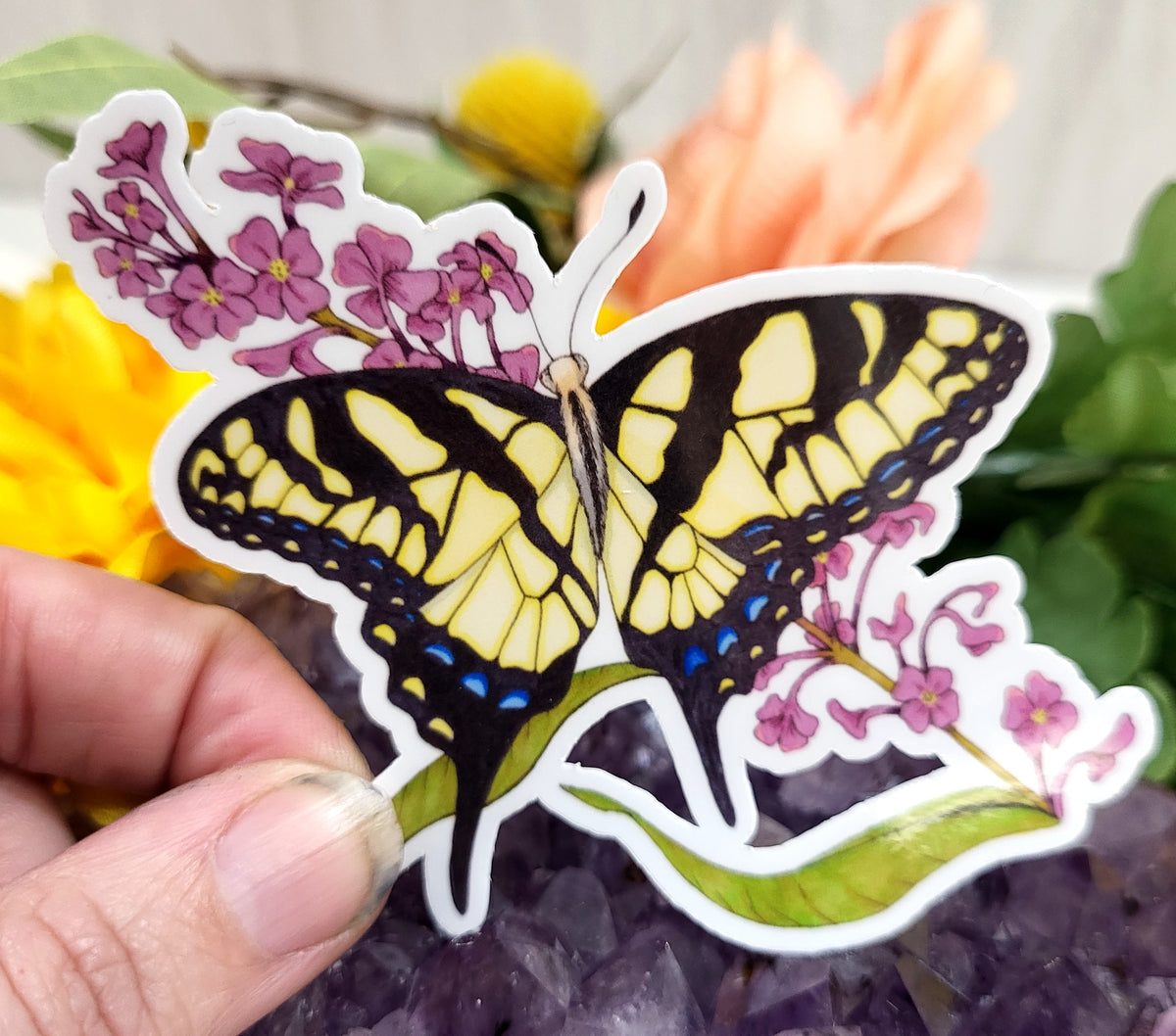 Yellow Swallowtail Vinyl Sticker – Wyrd Armouries